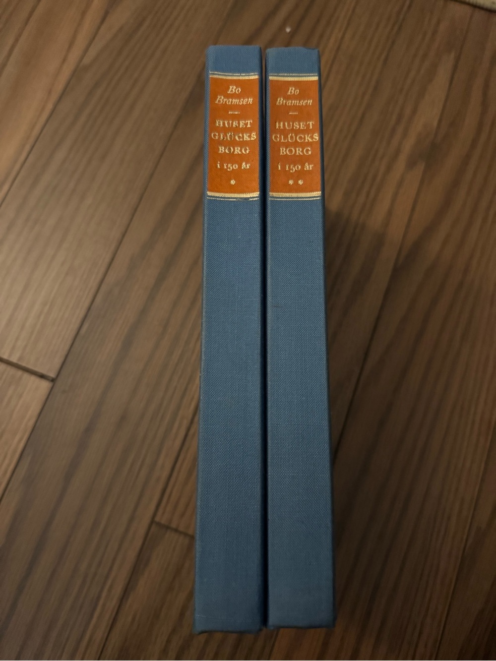 Old Blue Hardcover Danish Books